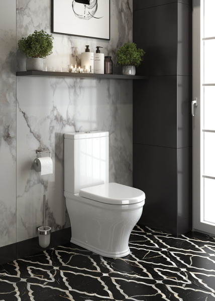 Унитаз компакт напольный Cezares Giubileo CZR-165-CPR/CZR-6045-SC с бачком с сиденьем