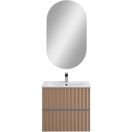 База под раковину Art&Max Еlegant AM-ELEGANT-600-2C-SO-CM-LED Капучино матовый