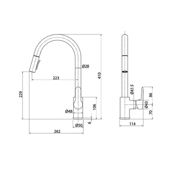 Смеситель для кухни Iddis Cuba CUBSTP0i05