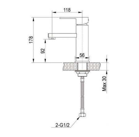 Смеситель для раковины Raiber Grats R1802