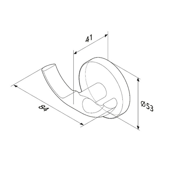 Двойной крючок AM.PM X-Joy A85A35622