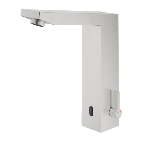Смеситель сенсорный для раковины со смешиванием Grohe Eurocube E 36441 DC0 (36441DC0) суперсталь
