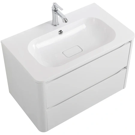 Тумба под раковину Cezares RELAX-800-2C-SO-BL Bianco Lucido