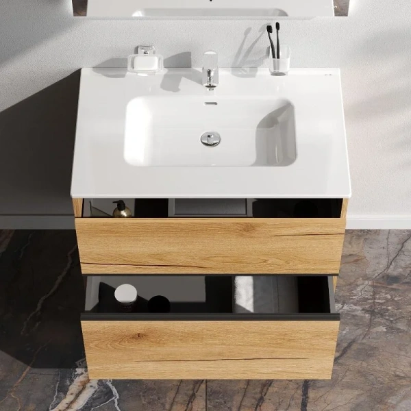 Тумба без раковины 80 см Am.Pm Sense M7BFUX0802OF дерево