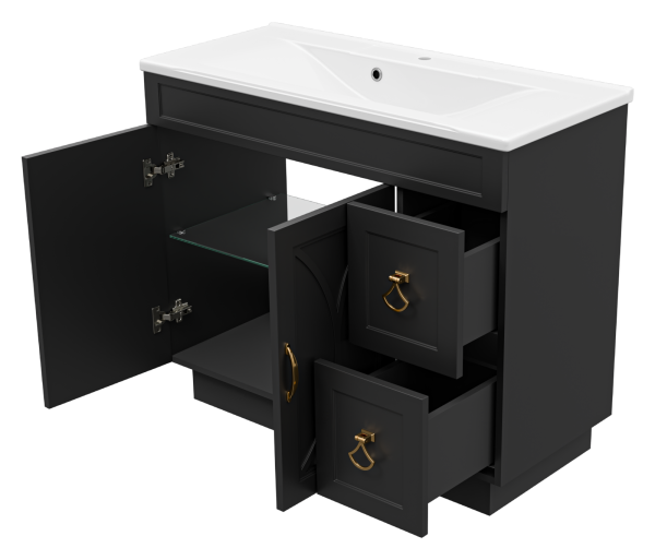 Тумба под раковину Misty Амбра 100  П-Амб0100-021-2Я