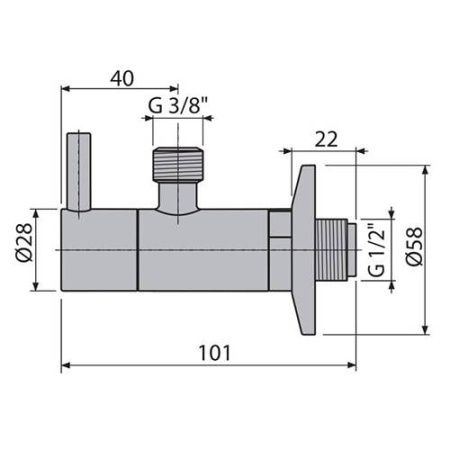 Вентиль AlcaPlast ARV001-ANTIC