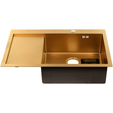 Кухонные мойки:(78х51х20) MELANA ProfLine D7851HG-R, золото