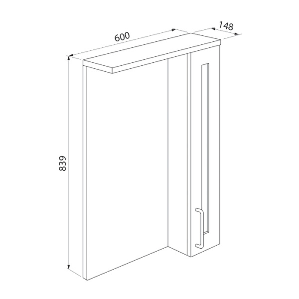 Зеркало-шкаф IDDIS Sena 60 (SEN6000i99)