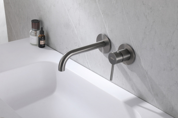 Смеситель ABBER Wasser Kreis AF8112NG для раковины скрытого монтажа, никель Смеситель ABBER Wasser Kreis AF8112NG для раковины скрытого монтажа, никель