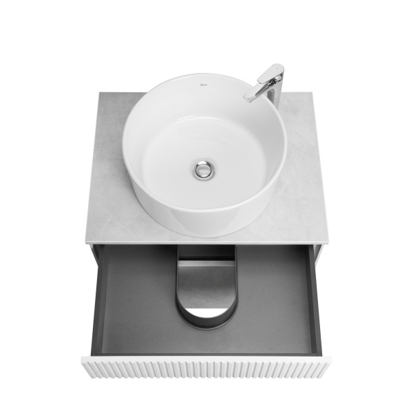 Тумба с раковиной Aquaton Марбл 60 слэйт 1A2761K2MH4C0