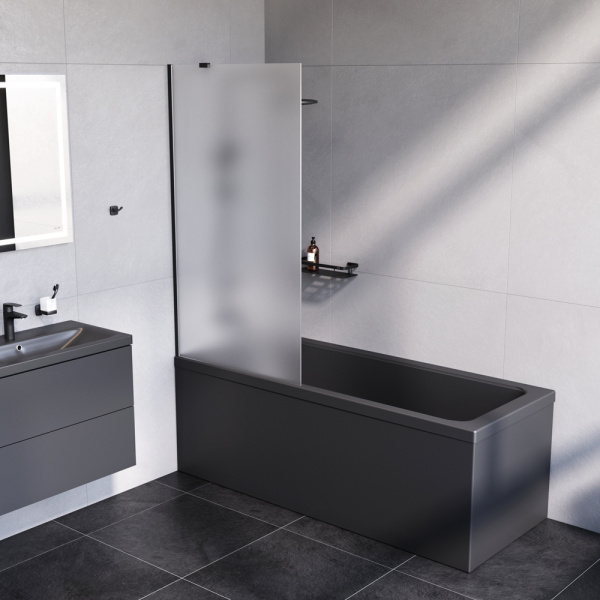 Шторка для ванны (140х80) Am.Pm Gem W90BS-080-140BM