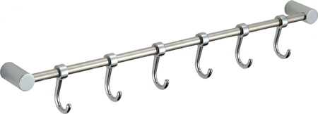 Планка с крючками 6 крючков Savol S-006206