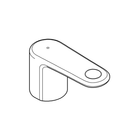 Рычаг горячей воды 48107000