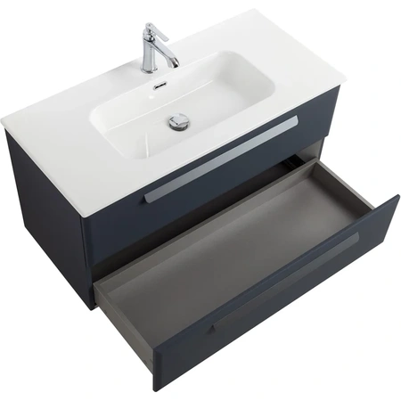 Тумба под раковину Cezares ECO-CER-N-1000-2C-SO-GR-P Grafito без ручек