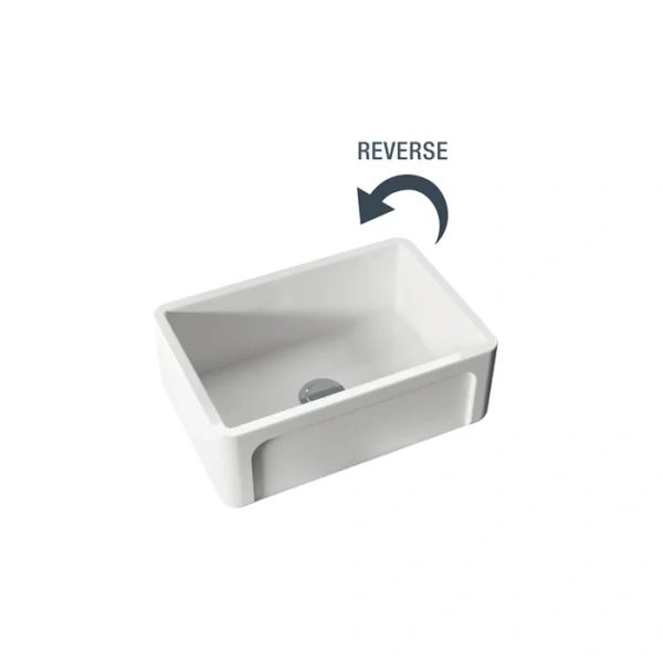 Кухонная мойка (68,6х47) Kerasan Hannah YORKSHIRE  542001 Белая