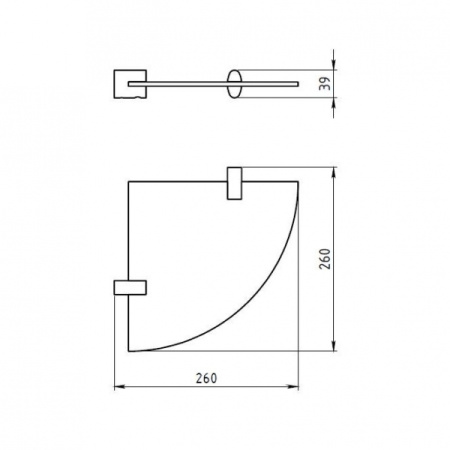 Полка Novaservis Metalia 10 0035.0