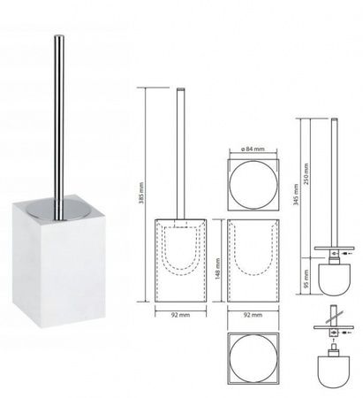 Туалетный ершик напольный Bemeta Gamma 145613310
