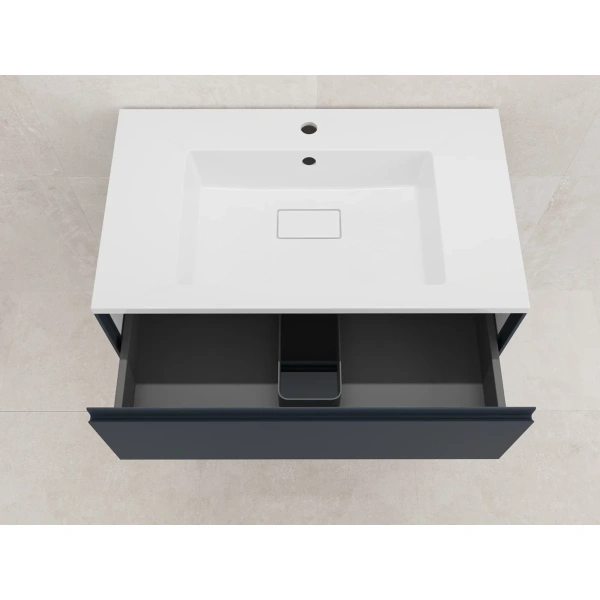 Тумба подвесная без раковины 80 см Style Line Лима ЛС-00002355 графит матовый