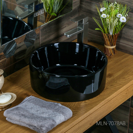 Раковина накладная (41х41) Melana 7078AB-805