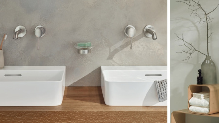 Держатель для стакана или мыльницы Grohe Essentials Cube 40508 DC1 (40508DC1) суперсталь