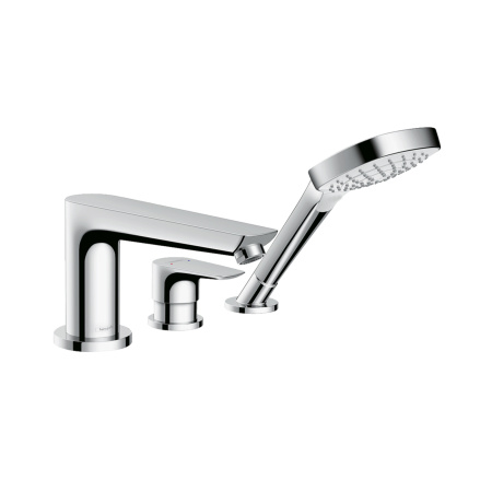 Смеситель на борт ванны 3 отверстия Hansgrohe Talis E 71730000 хром