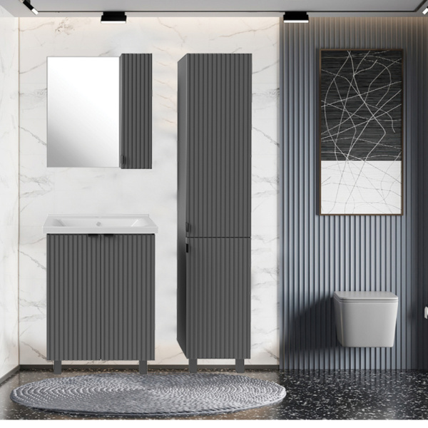 Зеркальный шкаф (64х71)   ASB-Mebel  Дора 60 9963