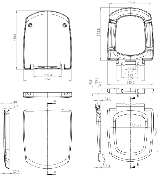 Сиденье для унитаза Cersanit CARINA DPL EO S-DS-CARINA-DL-t