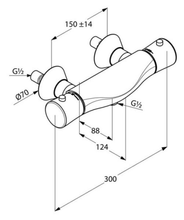 Термостат для душа Kludi Ambienta 534000538