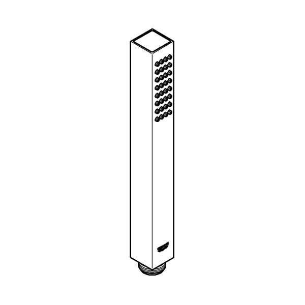 Ручной душ, 1 вид струи GROHE Euphoria Cube+ Stick 27888 000 (27888000) хром  Ручной душ, 1 вид струи GROHE Euphoria Cube+ Stick 27888 000 (27888000) хром