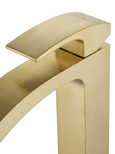 Смеситель для раковины высокий WONZON & WOGHAND FIT, брашированное золото WW-88239009- BG Смеситель для раковины высокий WONZON & WOGHAND FIT, брашированное золото WW-88239009- BG