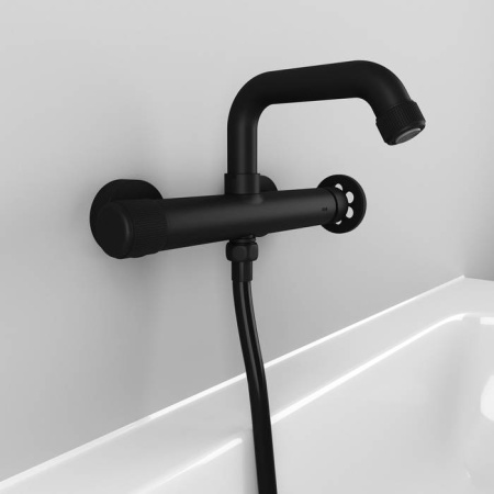 Смеситель для ванны черный IDDIS Grange (GRABLR2i02WA)