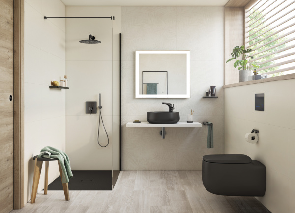 Унитаз подвесной безободковый Roca Beyond Rimless 3460B7640 оникс матовый