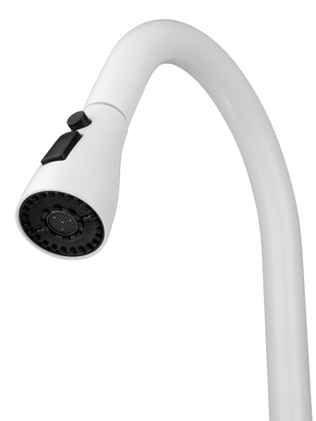 Смеситель для кухни с выдвижным изливом WONZON & WOGHAND, белый матовый WW-AE54123-MW