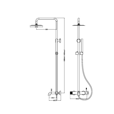 Душевая система Boheme Uno 468-G