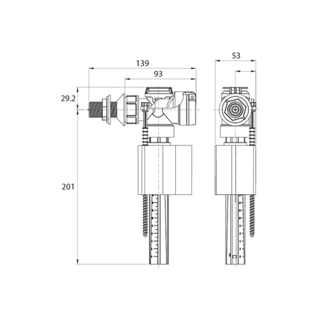 Впускной клапан, боковой подвод IDDIS (F012400-0006)