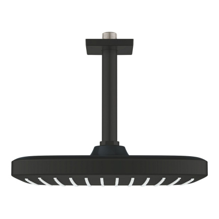 Верхний душ с кронштейном EcoJoy Grohe Tempesta 250 Cube 266882430 (черный матовый)