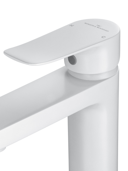 Смеситель для раковины WONZON & WOGHAND Blend, белый матовый WW-A40222-MW