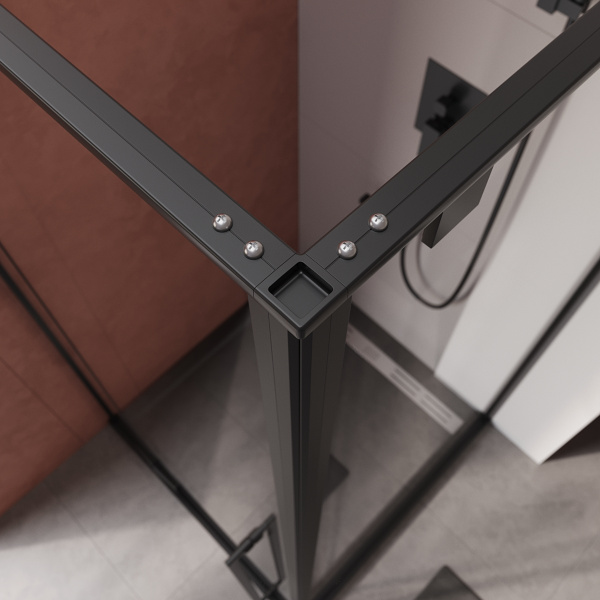 Душевой уголок (90х90) CEZARES LINER LINER-A-1-90-C-NERO-R