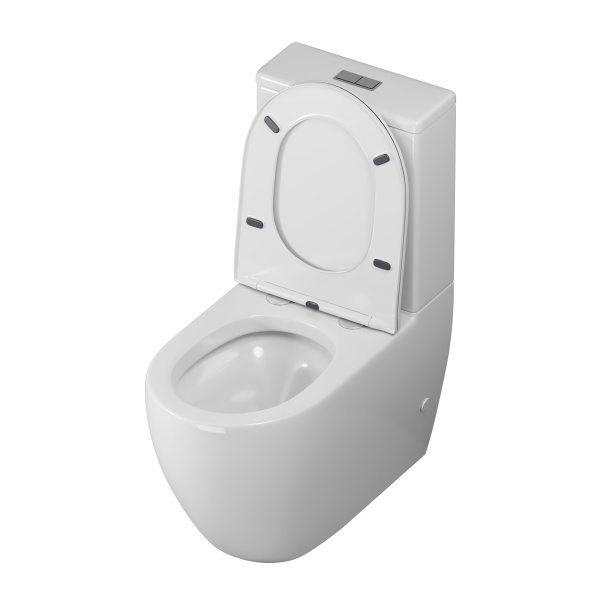 Унитаз напольный безободковый Grossman  GR-4419S с сиденьем микролифт