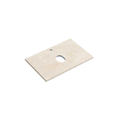 Столешница для ванной комнаты SANCOS 700х460, цвет kreman,  TT70A2X