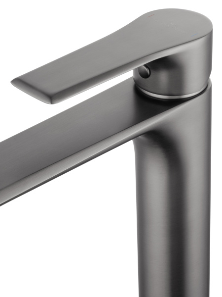 Смеситель для раковины высокий WONZON & WOGHAND BRILLIANT, темный графит WW-88019079-BGM