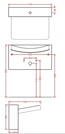 Раковина ArtCeram CRYSTALL WALL WLL004 01;00