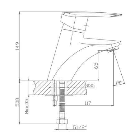 Смеситель для раковины Haiba HB1007