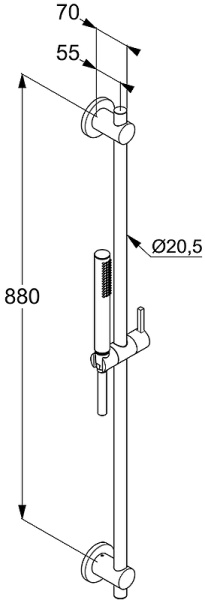 Душевой гарнитур Kludi Nova Fonte 2084005-15