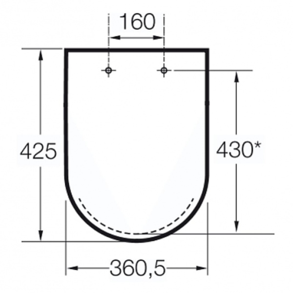 Крышка-сиденье для унитаза Roca Nexo 801640004