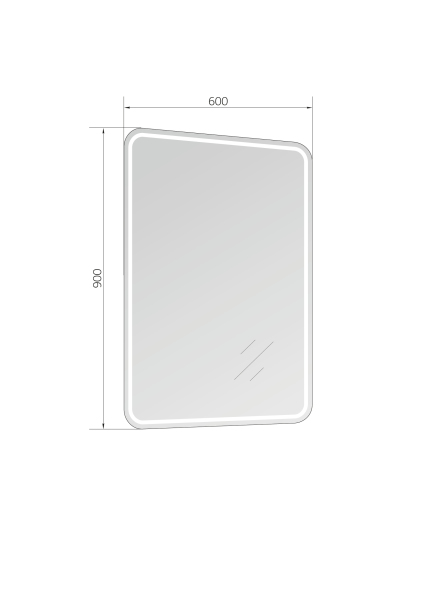 Зеркало (60х90)  Marka One Modern 60 У52209