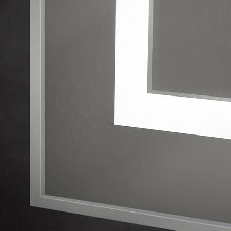 Зеркало (140х80) BelBagno Kraft  SPC-KRAFT-1400-800-SENS-AL с подсветкой