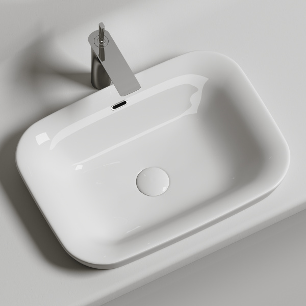 Раковина встраиваемая сверху (58х40) Ceramica Nova ELEMENT CN6041