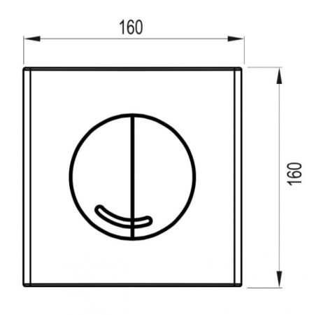 Кнопка смыва Wisa XS Delos 8050.415651