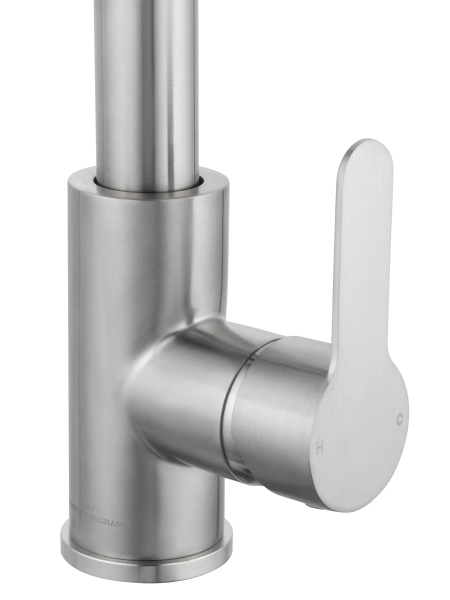 Смеситель для кухни с выдвижным изливом WONZON & WOGHAND, брашированный никель WW-121E201L-BS